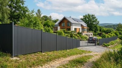 Какой профнастил выбрать для забора: толщина, покрытие, цвет
