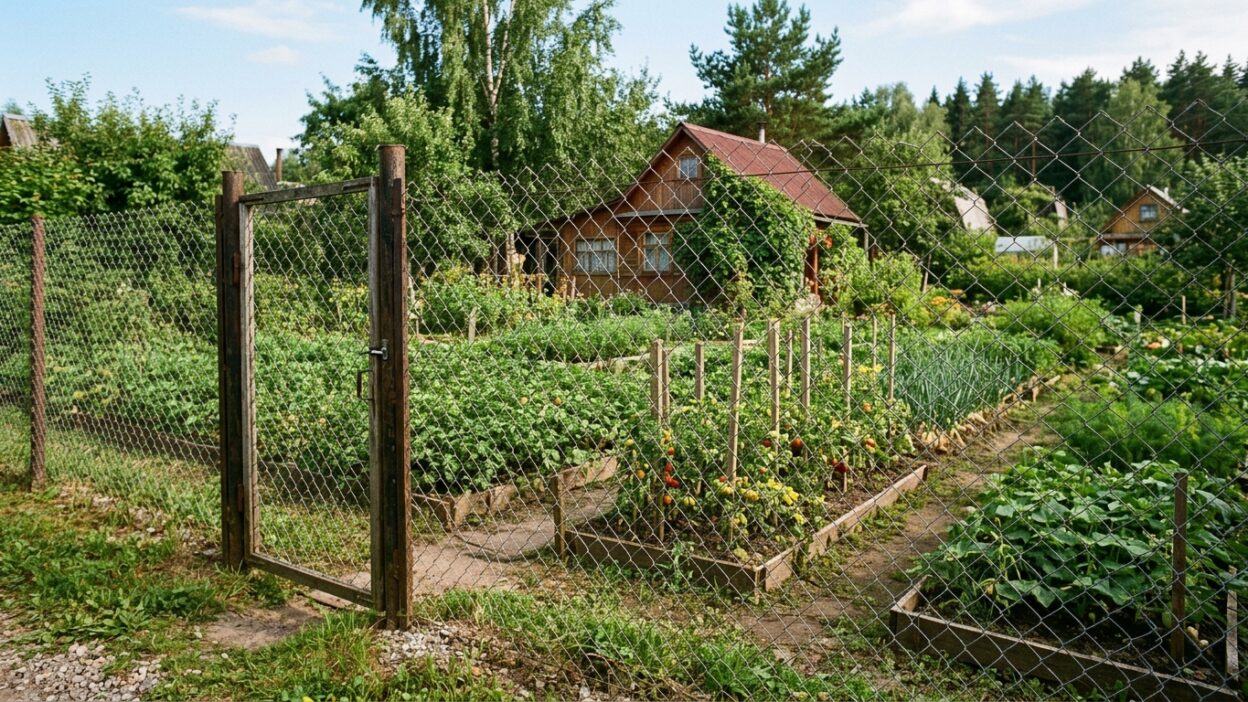 Забор из рабицы для дачи: плюсы, минусы и цена за метр