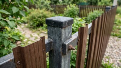 Доборные элементы забора: крышки на столбы, планки, крепёж