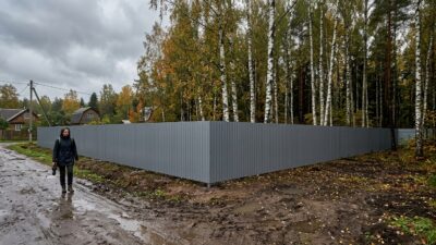 Профлист на забор в Санкт-Петербурге: влага, ветер и защита от ржавчины