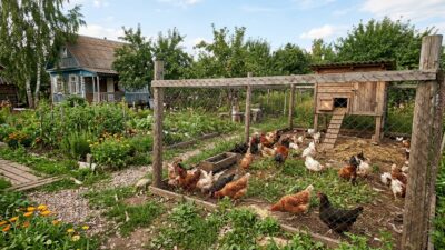 Забор для дачи с курами и живностью: какой выбрать
