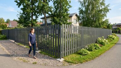 Забор на нестандартном участке: углы, изгибы, перепады