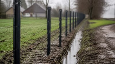 Дренаж и водоотвод вдоль забора: зачем и как